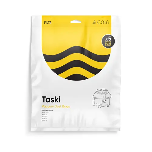 Filta Taski Microfibre Vacuum Cleaner Bags 5 Pack