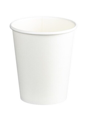 Single Wall PE Paper Hot Cups - White, 8oz, 280ml - Matthews