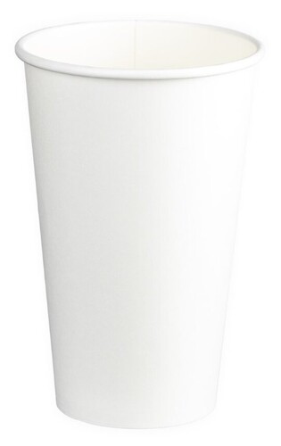 Double Wall PE Paper Hot Cups - White, 16oz, 510ml  - Matthews