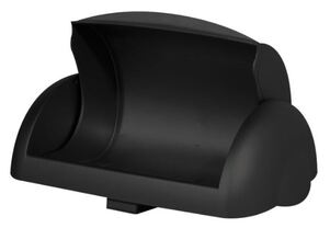 Wall Mount Bin 23L Sanitary Lid - Black, Sanitary Design  - Matthews