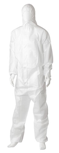 SMS Coverall Type 5/6 - White, S, 50gsm *Breathable Coverall - Matthews