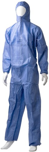 SMS Coverall Type 5/6 - Blue, 3XL, 50gsm *Breathable Coverall - Matthews